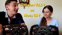 Moza GS et Fanatec Formula V2.5