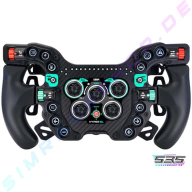 GSI Hyper sl gsi steering wheel - ascent / 6 - shifter + dual clutch paddles + auxiliary paddles / carbon fiber