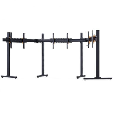 RSeat Tv stand tx60 noir | tv stand support triple écran jusqu'à 60 pouces