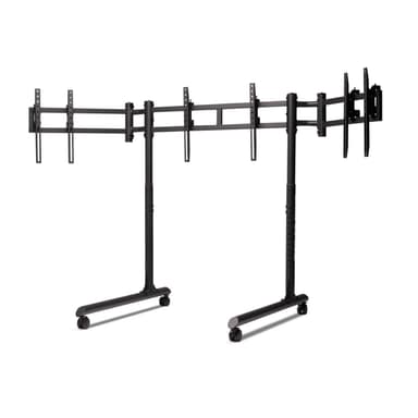 Next Level Racing Round Tube Triple Monitor Stand