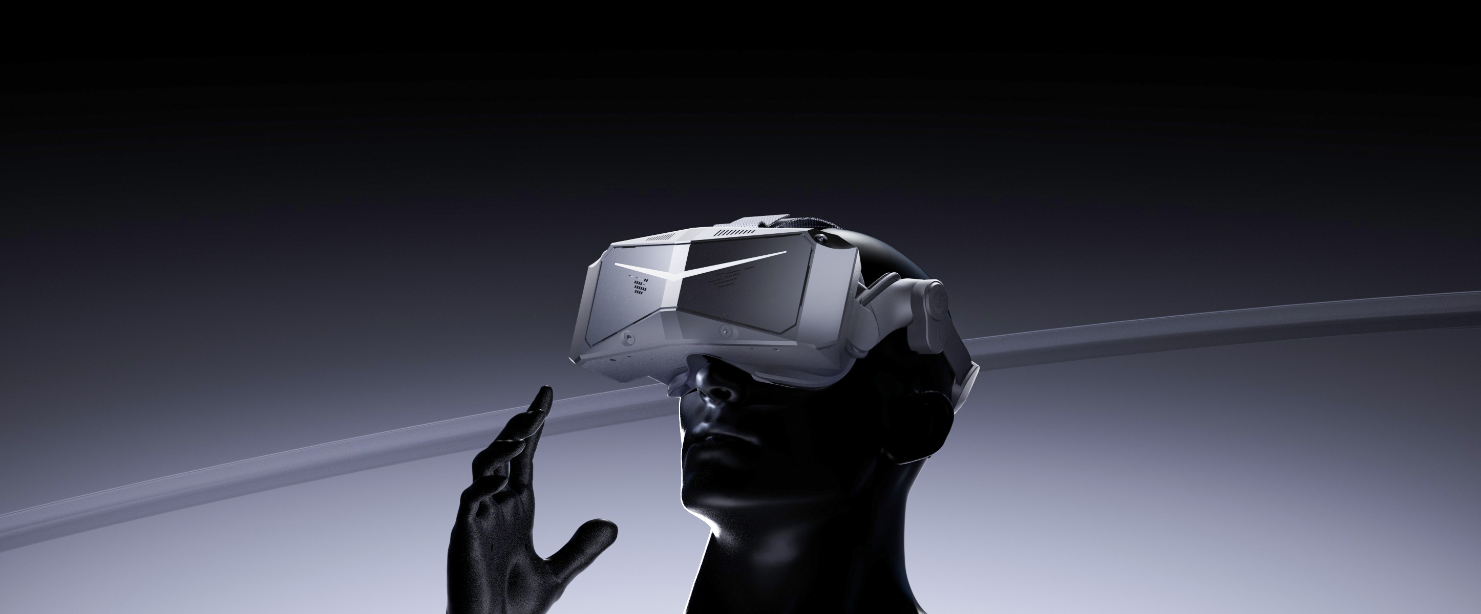 Crystal Super on mannequin — 57 PPD delivers the sharpest image in consumer VR